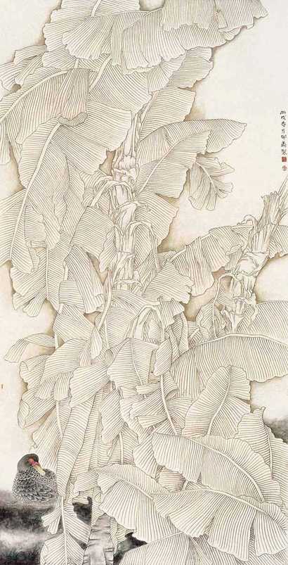 纪带耀 2006年作 晌午 镜心